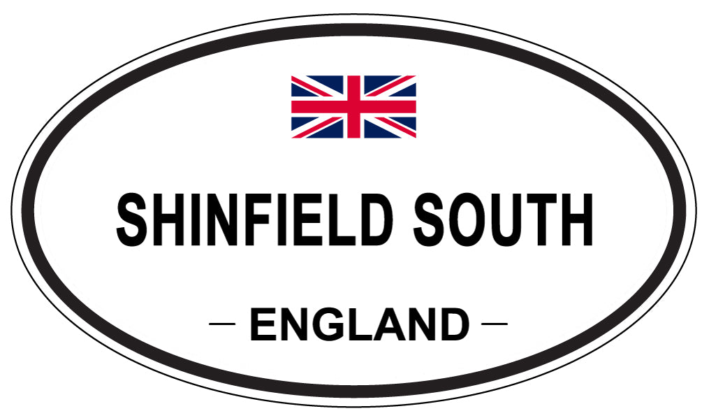 SHINFIELD SOUTH, ENGLAND - Oval Sticker