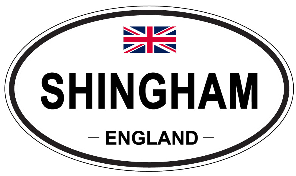 SHINGHAM, ENGLAND - Oval Sticker