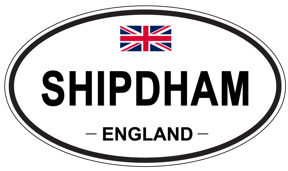 SHIPDHAM, ENGLAND - Oval Sticker