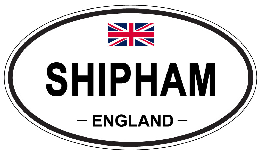 SHIPHAM, ENGLAND - Oval Sticker