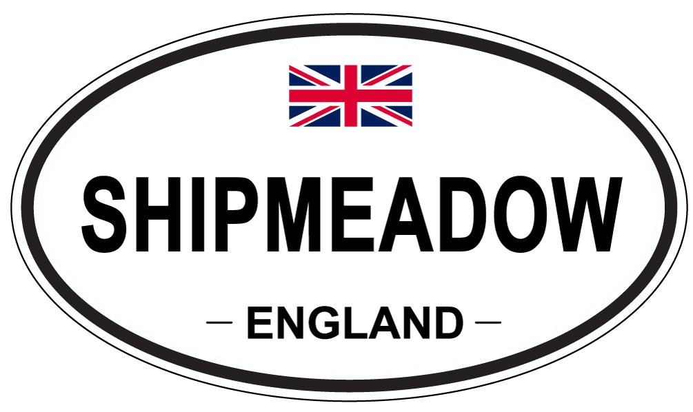 SHIPMEADOW, ENGLAND - Oval Sticker