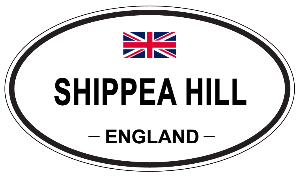 SHIPPEA HILL, ENGLAND - Oval Sticker