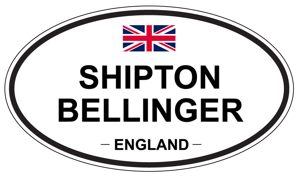 SHIPTON BELLINGER, ENGLAND - Oval Sticker