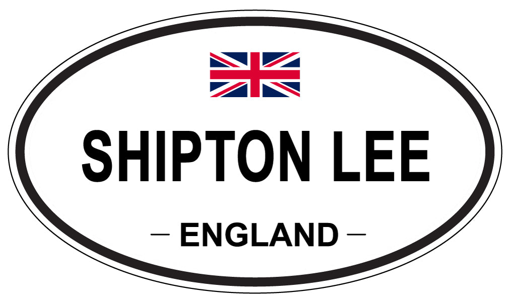 SHIPTON LEE, ENGLAND - Oval Sticker