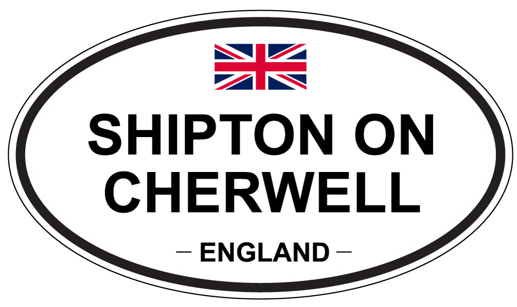 SHIPTON ON CHERWELL, ENGLAND - Oval Sticker