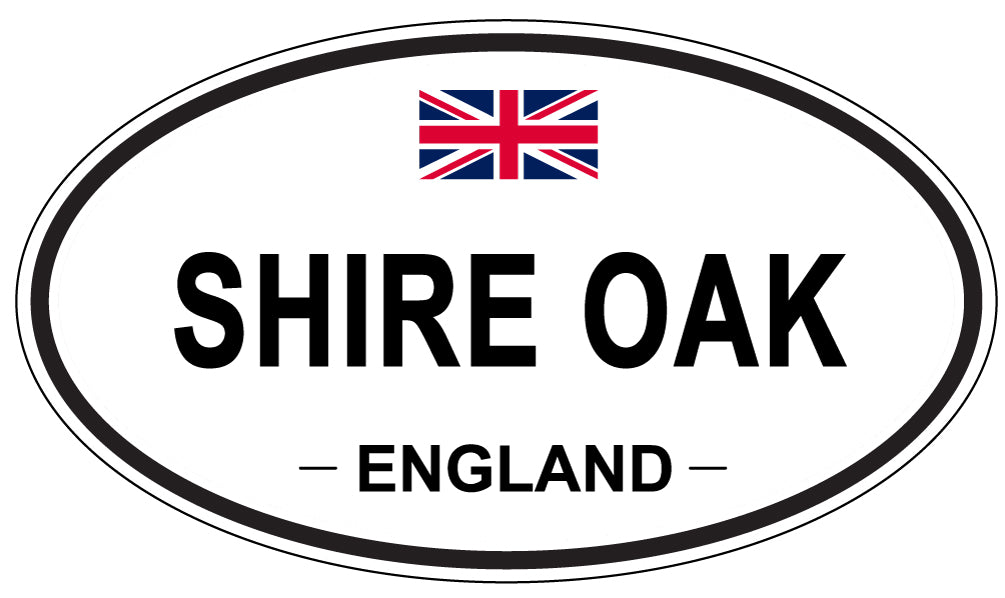 SHIRE OAK, ENGLAND - Oval Sticker