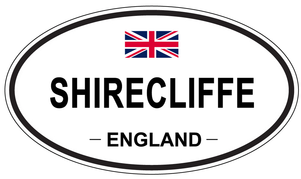 SHIRECLIFFE, ENGLAND - Oval Sticker