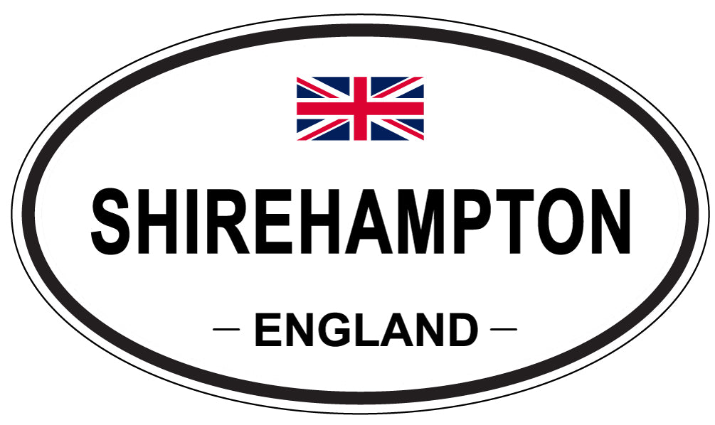SHIREHAMPTON, ENGLAND - Oval Sticker