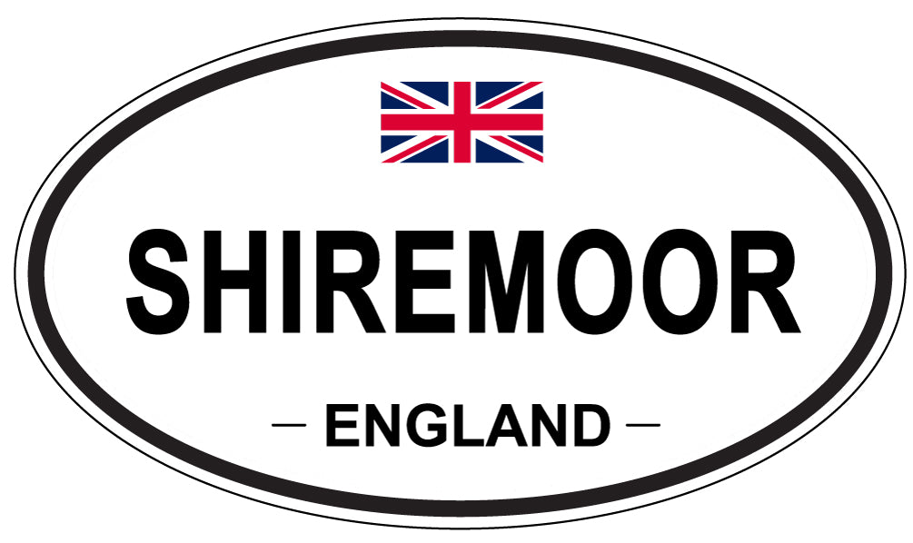 SHIREMOOR, ENGLAND - Oval Sticker