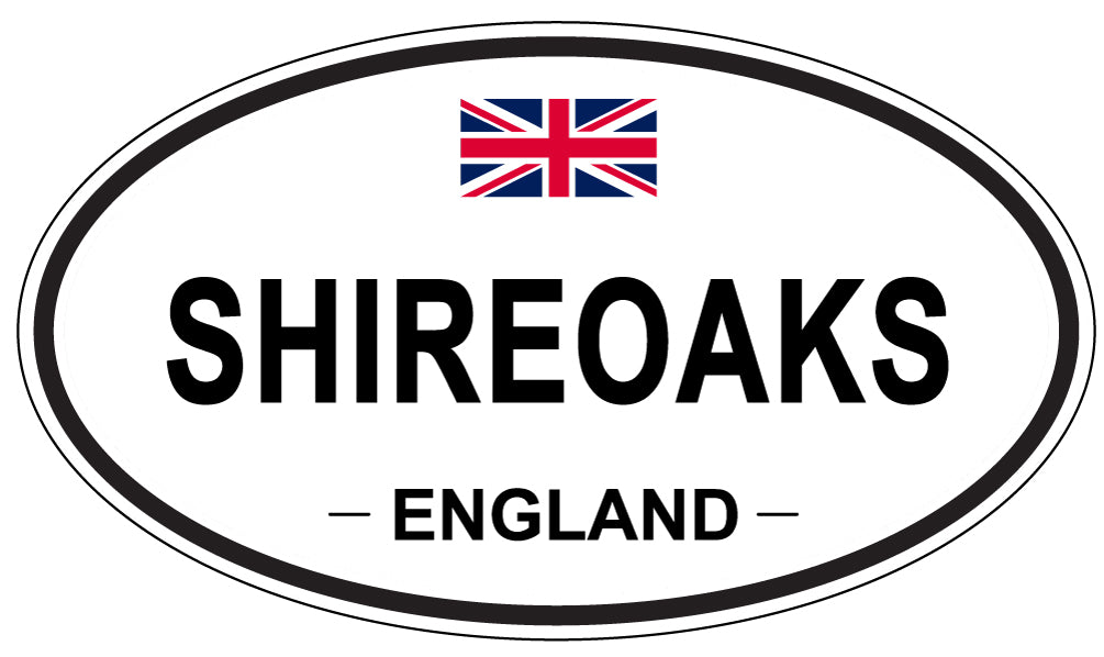 SHIREOAKS, ENGLAND - Oval Sticker