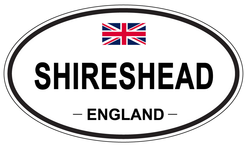 SHIRESHEAD, ENGLAND - Oval Sticker