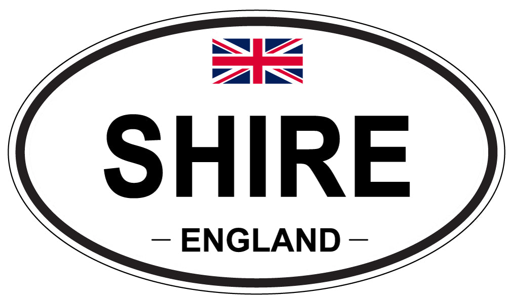 SHIRE, England - Oval Magnet