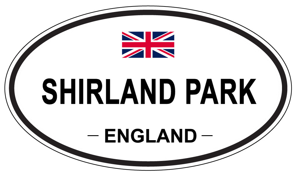 SHIRLAND PARK, ENGLAND - Oval Sticker
