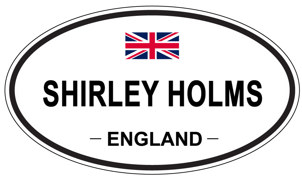 SHIRLEY HOLMS, ENGLAND - Oval Sticker