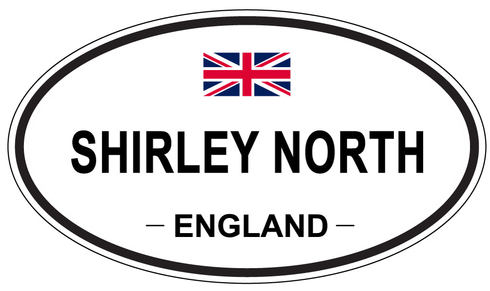 SHIRLEY NORTH, ENGLAND - Oval Sticker
