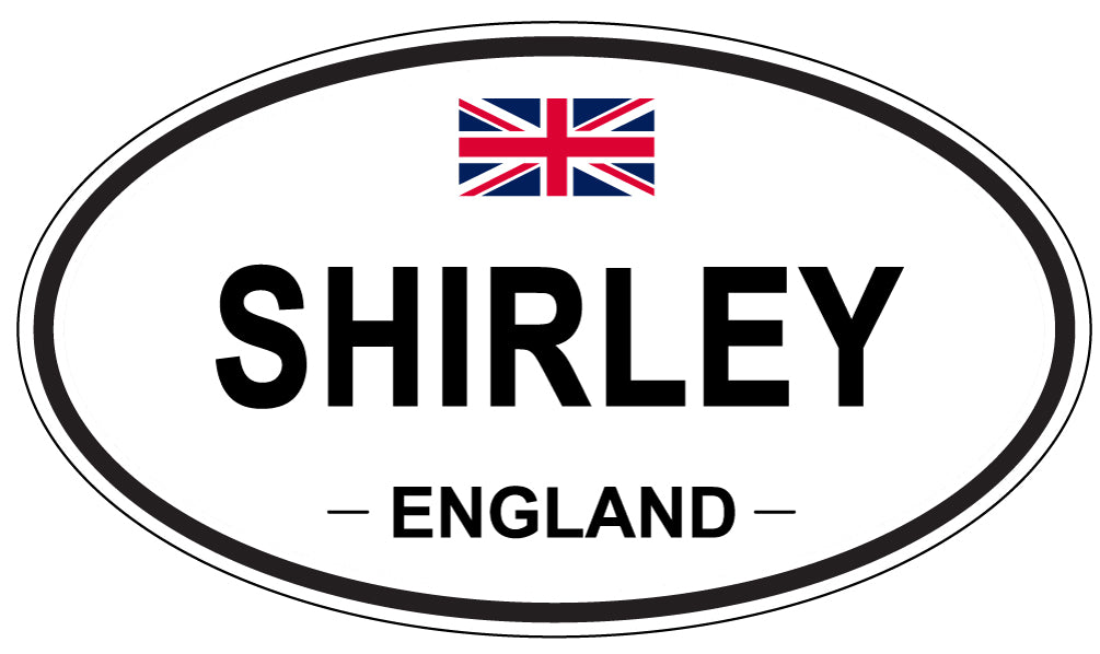 SHIRLEY, ENGLAND - Oval Sticker