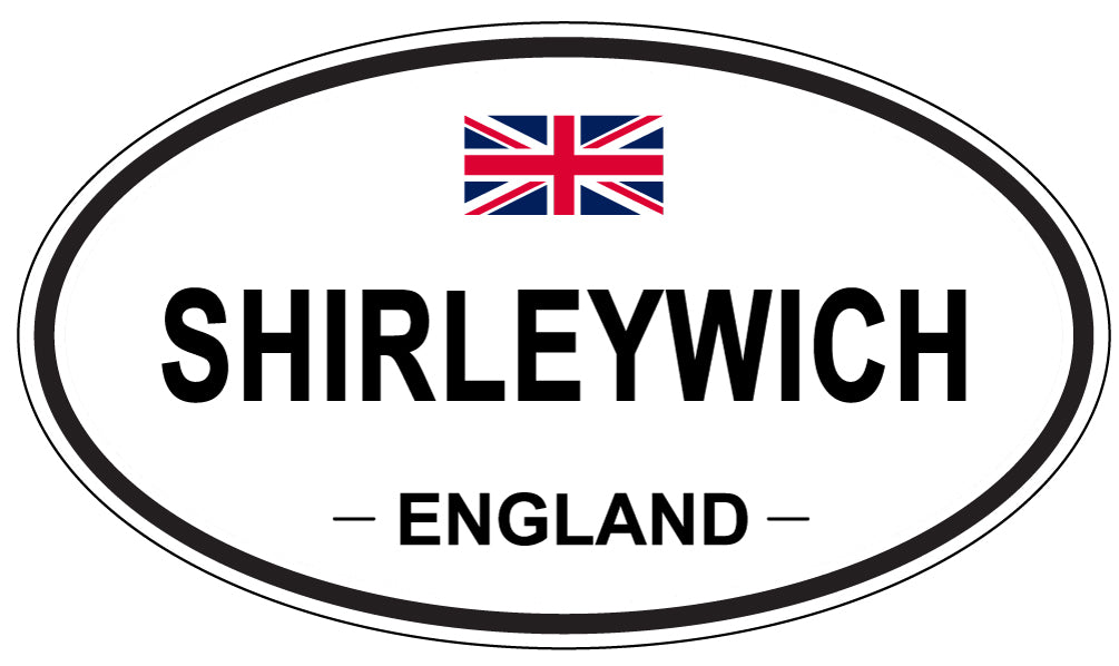 SHIRLEYWICH, ENGLAND - Oval Sticker