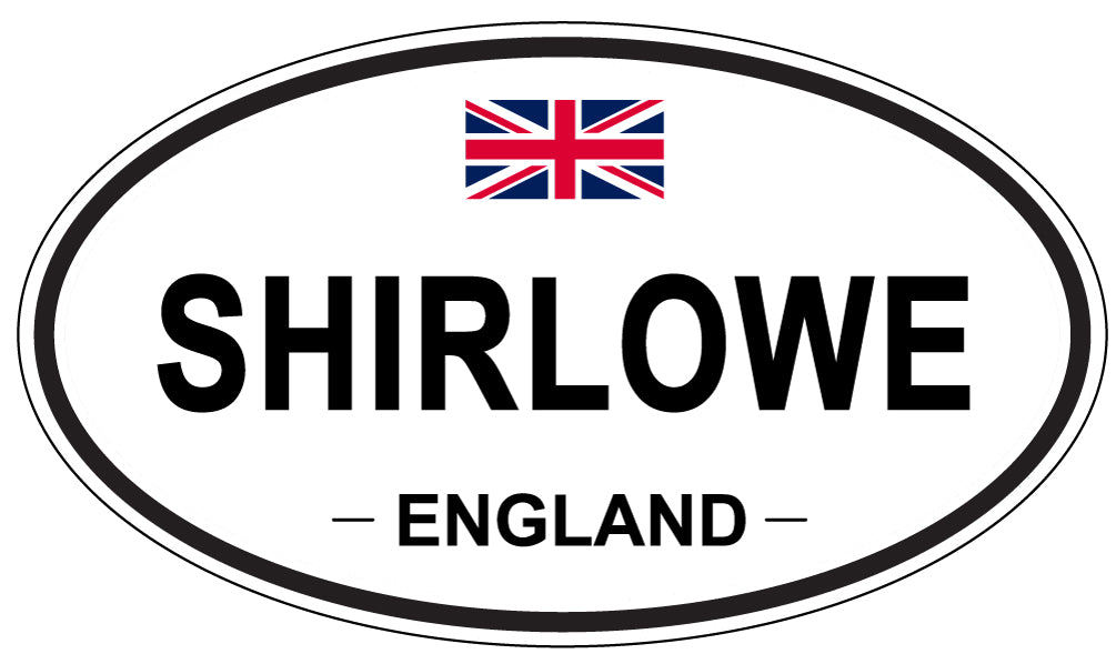 SHIRLOWE, ENGLAND - Oval Sticker