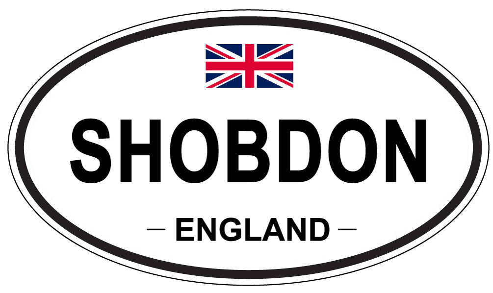 SHOBDON, ENGLAND - Oval Sticker