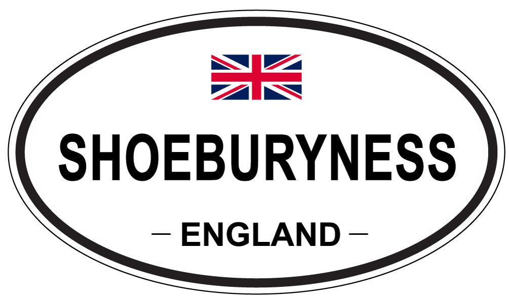 SHOEBURYNESS, ENGLAND - Oval Sticker