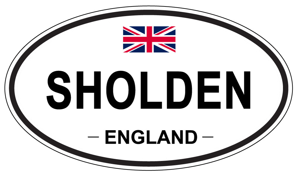 SHOLDEN, ENGLAND - Oval Sticker