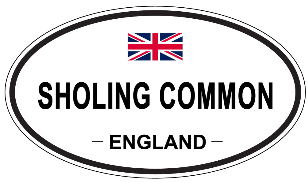 SHOLING COMMON, ENGLAND - Oval Sticker