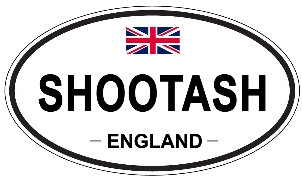 SHOOTASH, ENGLAND - Oval Sticker