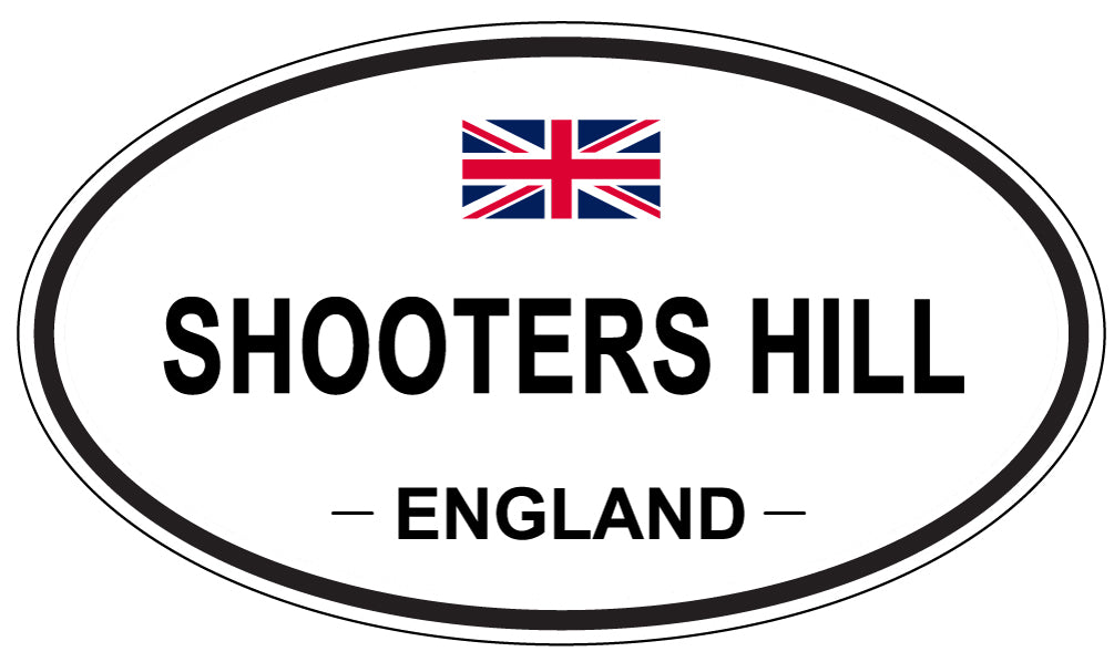 SHOOTERS HILL, ENGLAND - Oval Sticker