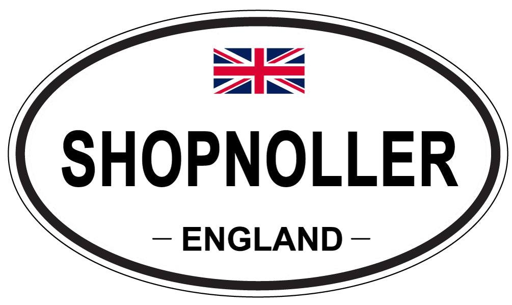 SHOPNOLLER, ENGLAND - Oval Sticker