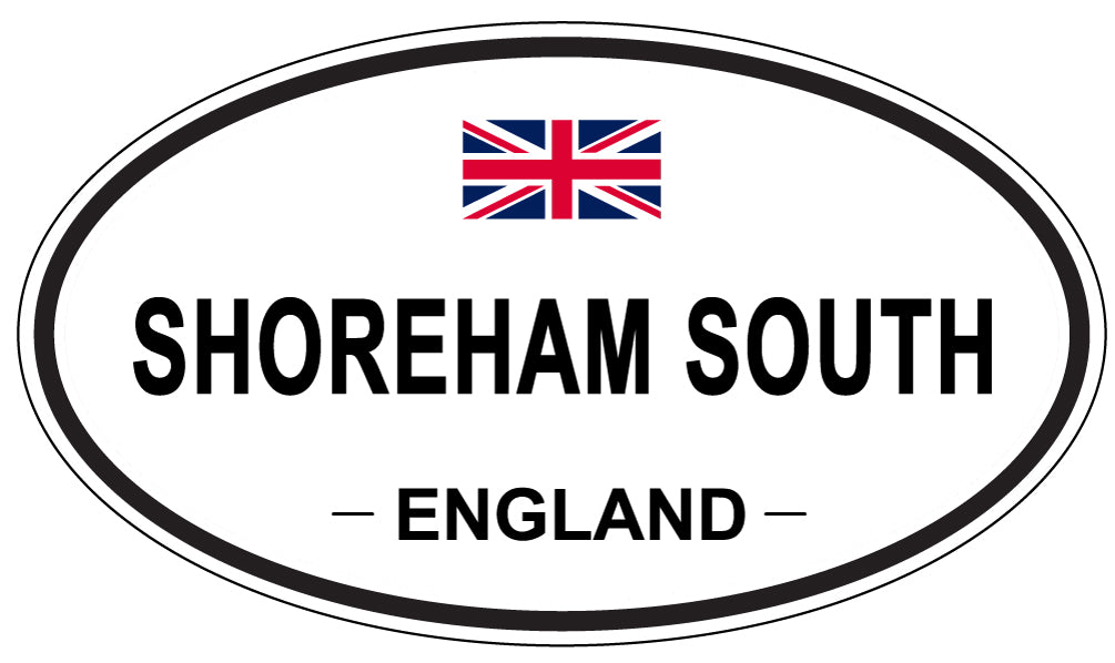 SHOREHAM SOUTH, ENGLAND - Oval Sticker
