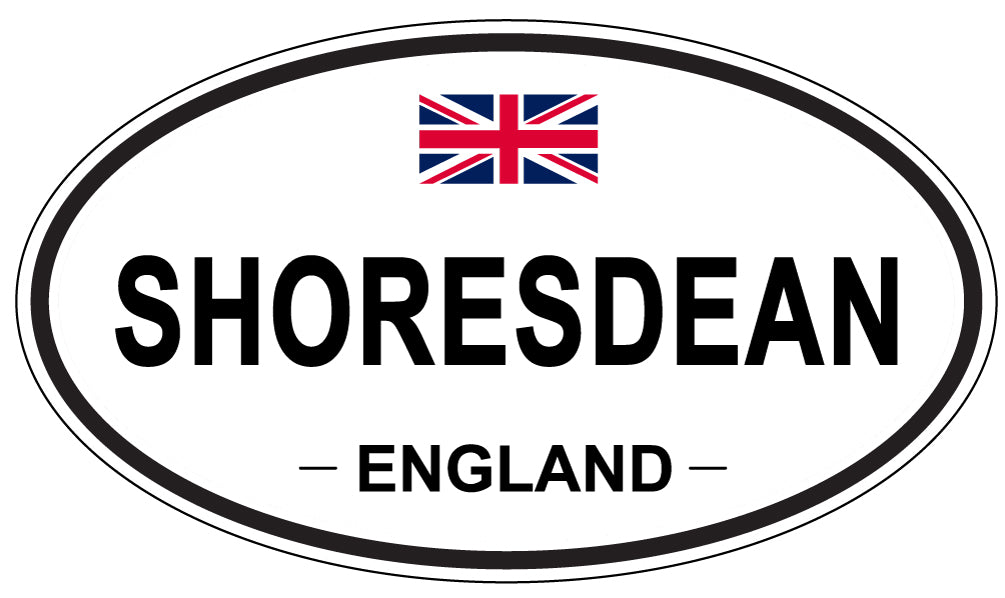 SHORESDEAN, ENGLAND - Oval Sticker
