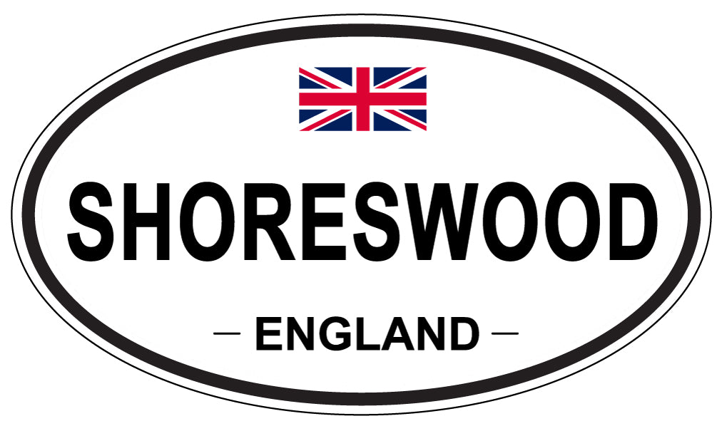 SHORESWOOD, ENGLAND - Oval Sticker