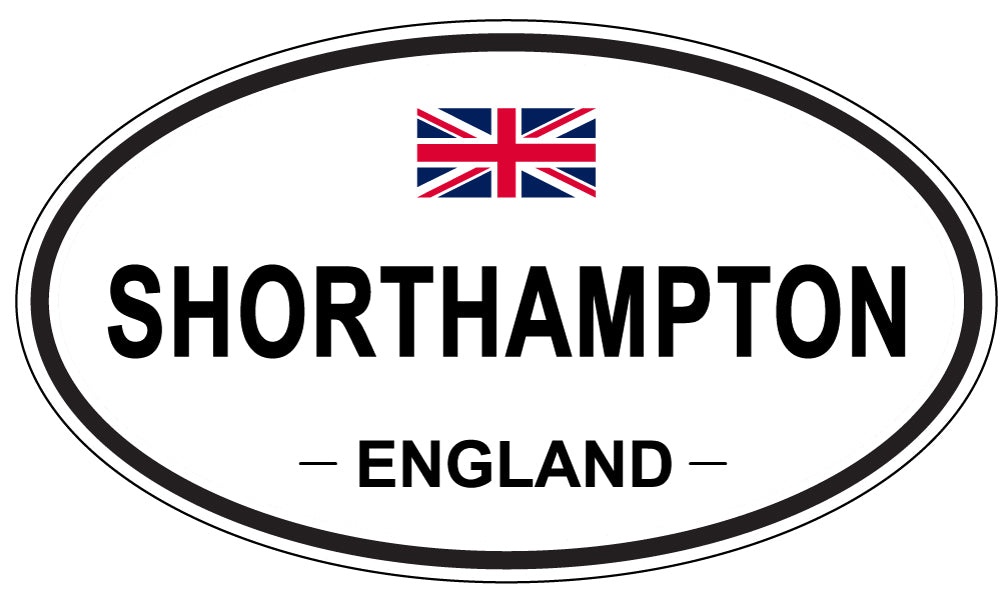 SHORTHAMPTON, ENGLAND - Oval Sticker