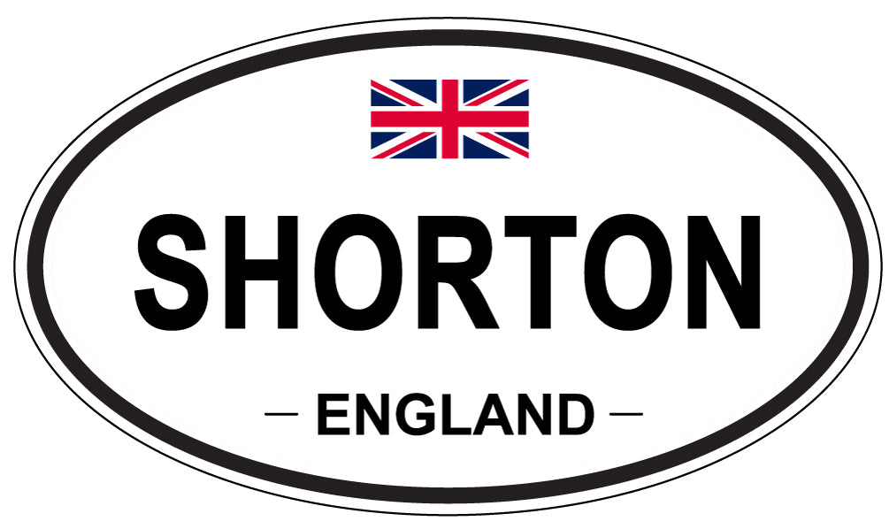 SHORTON, ENGLAND - Oval Sticker
