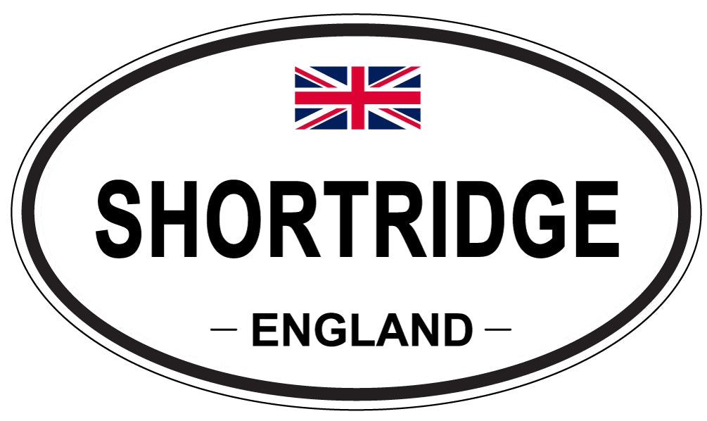 SHORTRIDGE, ENGLAND - Oval Sticker