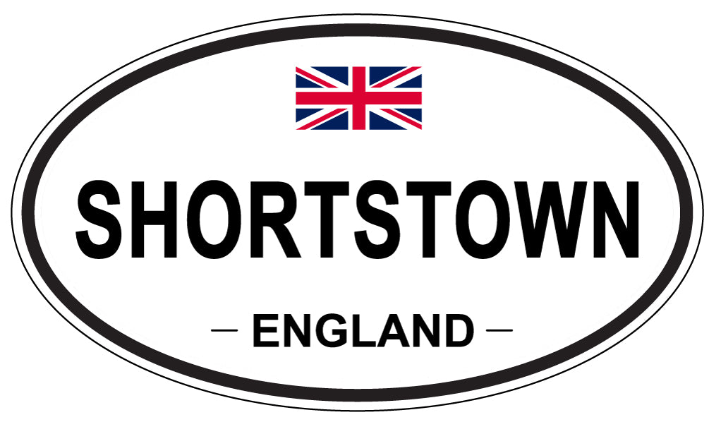 SHORTSTOWN, ENGLAND - Oval Sticker