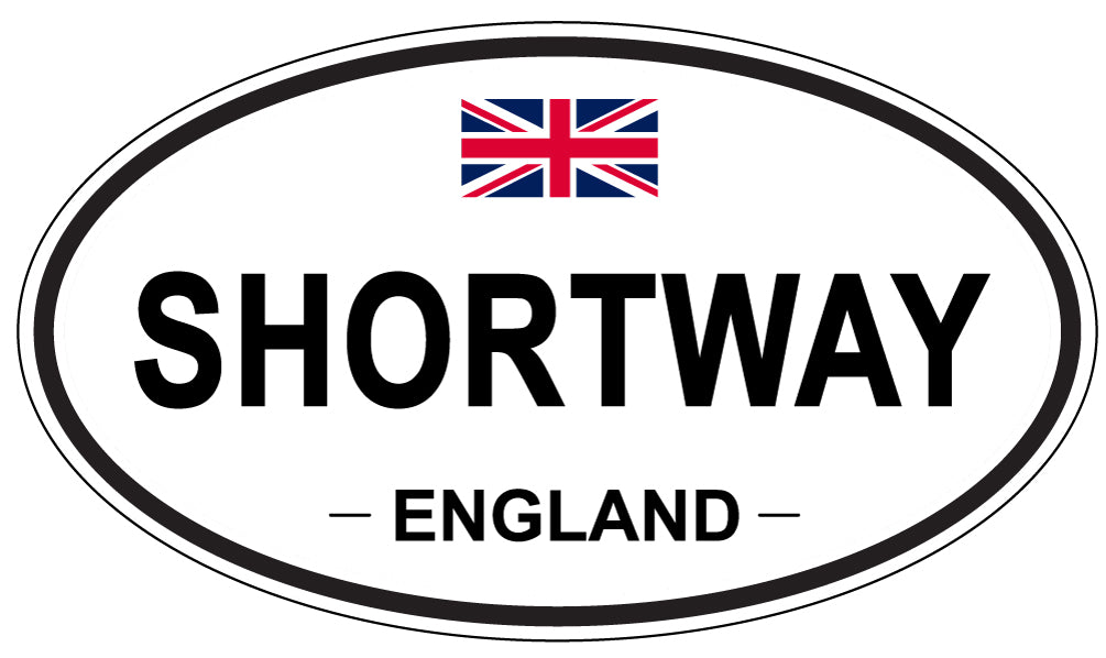 SHORTWAY, ENGLAND - Oval Sticker