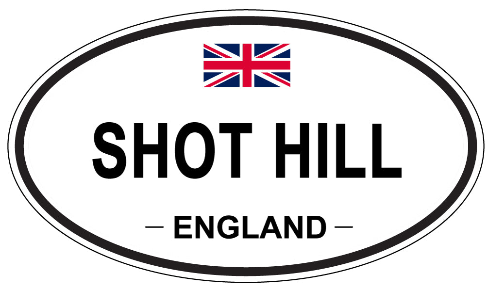 SHOT HILL, ENGLAND - Oval Sticker