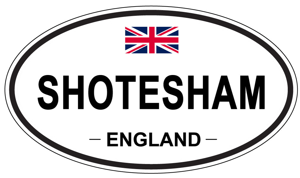 SHOTESHAM, ENGLAND - Oval Sticker