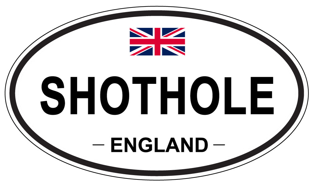SHOTHOLE, England - Oval Magnet