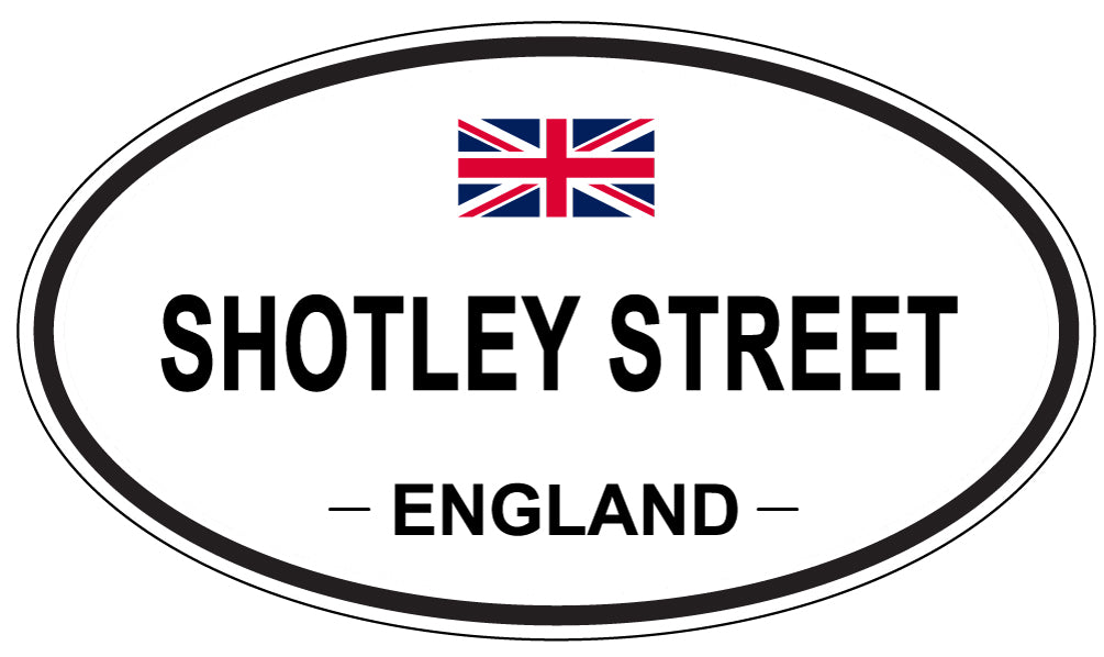 SHOTLEY STREET, England - Oval Magnet