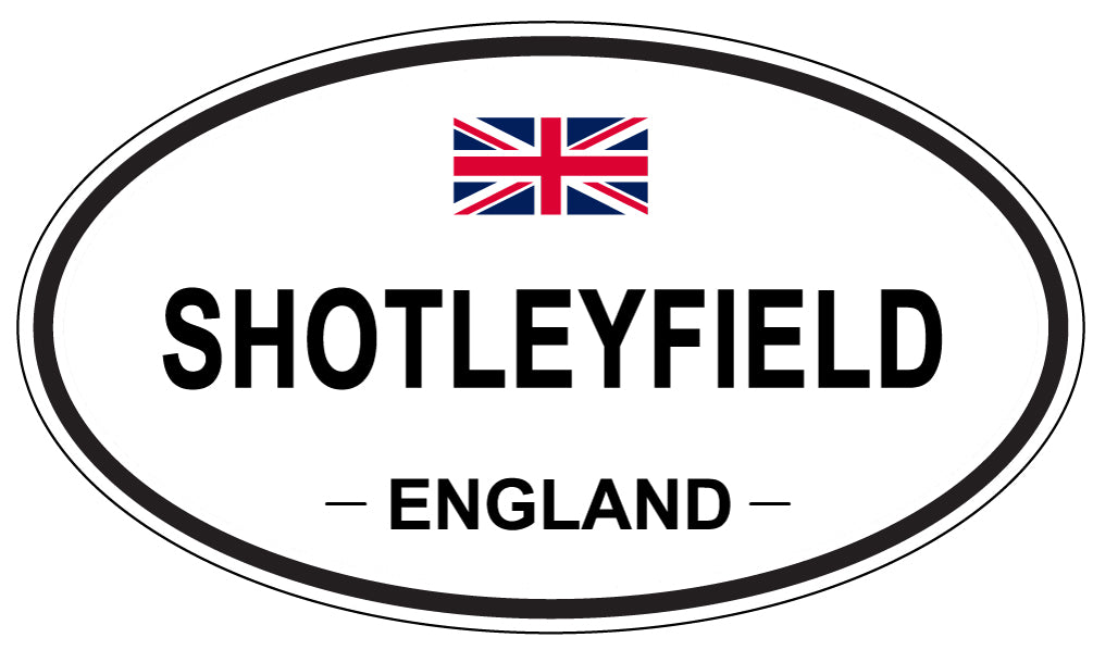 SHOTLEYFIELD, ENGLAND - Oval Sticker