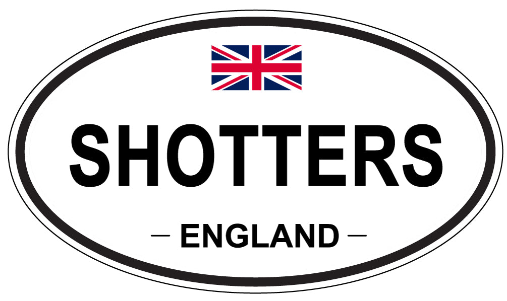 SHOTTERS, ENGLAND - Oval Sticker
