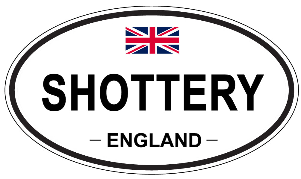 SHOTTERY, ENGLAND - Oval Sticker
