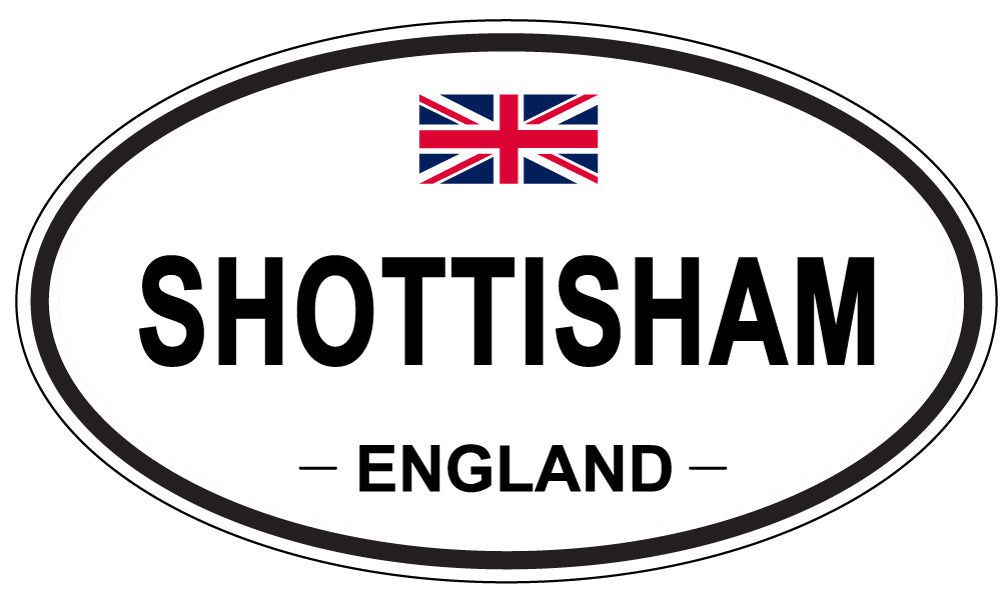 SHOTTISHAM, ENGLAND - Oval Sticker