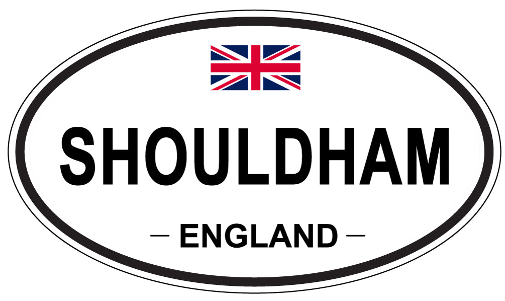 SHOULDHAM, ENGLAND - Oval Sticker