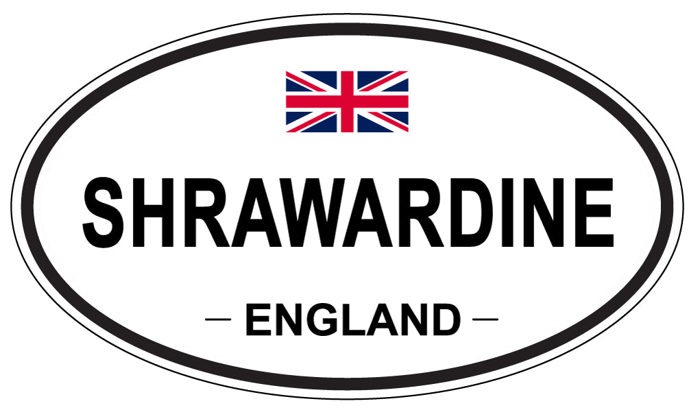 SHRAWARDINE, ENGLAND - Oval Sticker