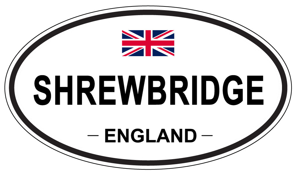 SHREWBRIDGE, ENGLAND - Oval Sticker