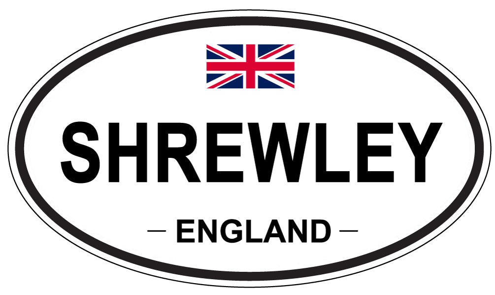 SHREWLEY, ENGLAND - Oval Sticker