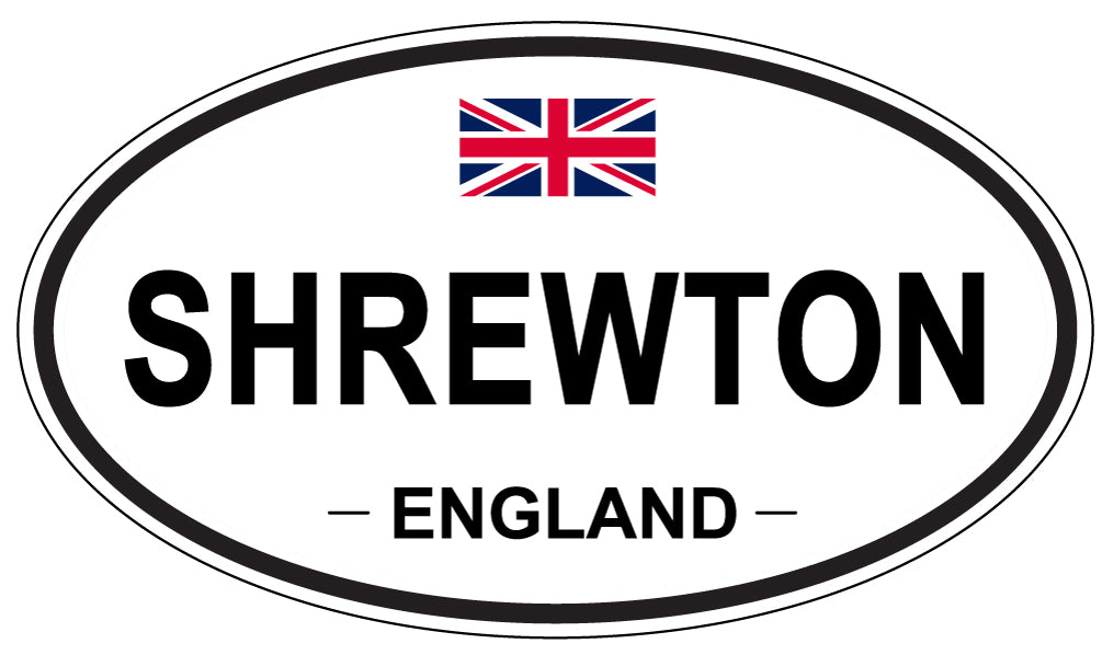 SHREWTON, ENGLAND - Oval Sticker